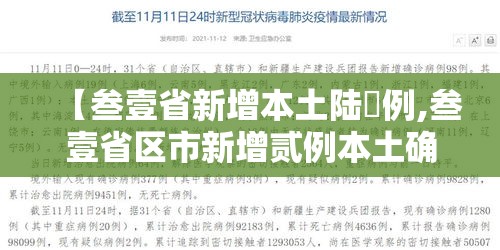 【叁壹省新增本土陆無例,叁壹省区市新增贰例本土确诊】