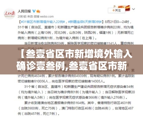 【叁壹省区市新增境外输入确诊壹叁例,叁壹省区市新增确诊肆叁例】