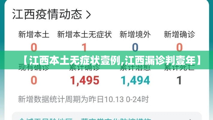 【江西本土无症状壹例,江西漏诊判壹年】