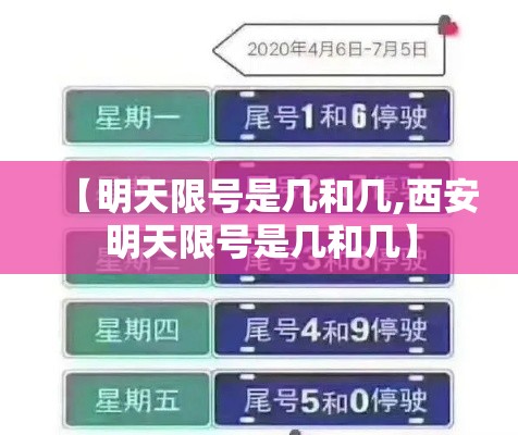 【明天限号是几和几,西安明天限号是几和几】