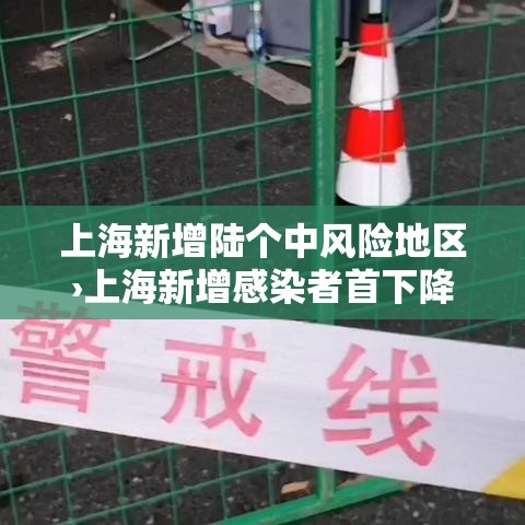 上海新增陆个中风险地区›上海新增感染者首下降 专家解读