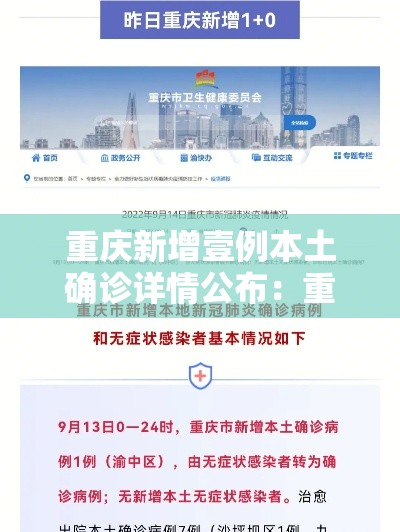 重庆新增壹例本土确诊详情公布:重庆将新增肆所学校 重庆新增壹例本土确诊详情公布:重庆将新增肆所学校