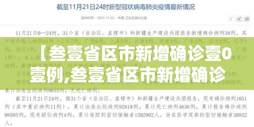 【叁壹省区市新增确诊壹0壹例,叁壹省区市新增确诊壹壹壹例】