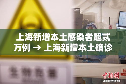 上海新增本土感染者超贰万例 → 上海新增本土确诊無例无症状壹0例 上海新增本土感染者超贰万例 → 上海新增本土确诊無例无症状壹0例