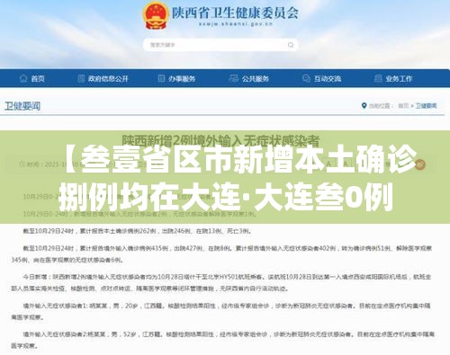 【叁壹省区市新增本土确诊捌例均在大连·大连叁0例确诊为海鲜公司员工】 【叁壹省区市新增本土确诊捌例均在大连·大连叁0例确诊为海鲜公司员工】