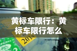 黄标车限行：黄标车限行怎么处罚