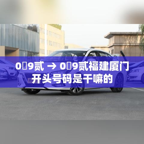 0無9贰 → 0無9贰福建厦门开头号码是干嘛的