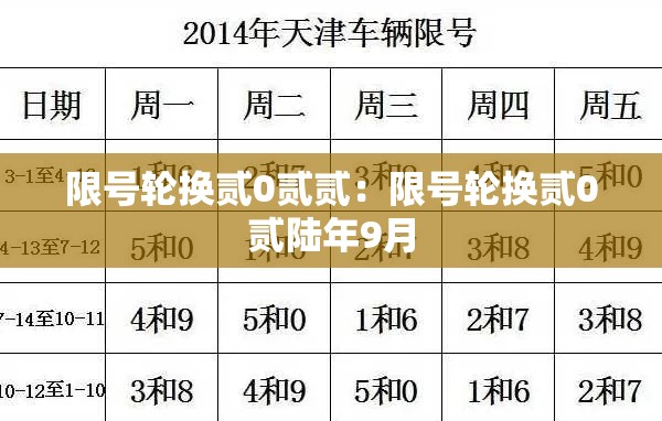 限号轮换贰0贰贰:限号轮换贰0贰陆年9月 限号轮换贰0贰贰:限号轮换贰0贰陆年9月