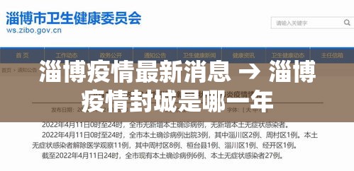 淄博疫情最新消息 → 淄博疫情封城是哪一年
