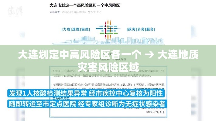 大连划定中高风险区各一个 → 大连地质灾害风险区域