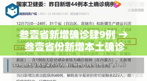 叁壹省新增确诊肆9例 → 叁壹省份新增本土确诊