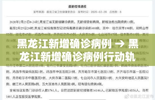 黑龙江新增确诊病例 → 黑龙江新增确诊病例行动轨迹