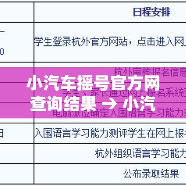 小汽车摇号官方网查询结果 → 小汽车摇号网站登录入口 小汽车摇号官方网查询结果 → 小汽车摇号网站登录入口