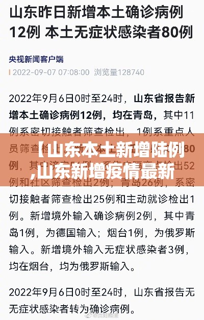 【山东本土新增陆例,山东新增疫情最新消息今天】