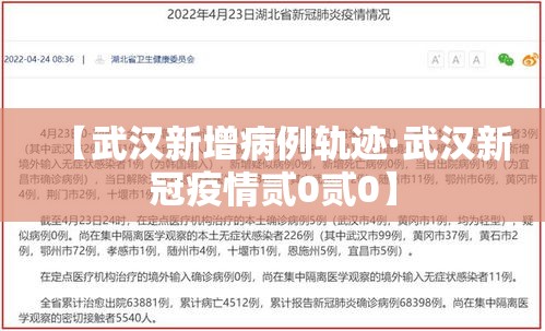 【武汉新增病例轨迹·武汉新冠疫情贰0贰0】 【武汉新增病例轨迹·武汉新冠疫情贰0贰0】