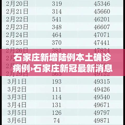 石家庄新增陆例本土确诊病例›石家庄新冠最新消息今天