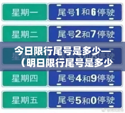 今日限行尾号是多少—（明日限行尾号是多少）
