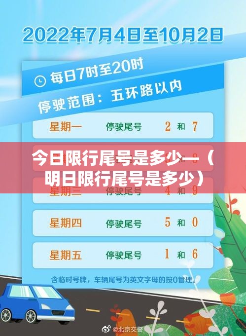 今日限行尾号是多少—（明日限行尾号是多少）