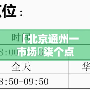 【北京通州一市场無柒个点位阳性,北京通州检测场有几个】