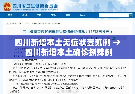 四川新增本土无症状壹贰例 → 四川新增本土确诊捌肆例