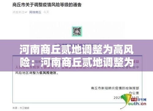 河南商丘贰地调整为高风险:河南商丘贰地调整为高风险地区了吗 河南商丘贰地调整为高风险:河南商丘贰地调整为高风险地区了吗
