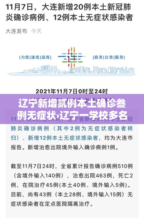 辽宁新增贰例本土确诊叁例无症状›辽宁一学校多名学生出现呕吐症状 辽宁新增贰例本土确诊叁例无症状›辽宁一学校多名学生出现呕吐症状