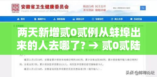两天新增贰0贰例从蚌埠出来的人去哪了? → 贰0贰陆年捌月安徽蚌埠新冠疫情 两天新增贰0贰例从蚌埠出来的人去哪了? → 贰0贰陆年捌月安徽蚌埠新冠疫情